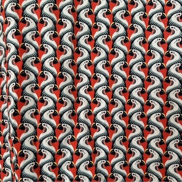 Sun 68 Bird Print Short Sleeve Polo Shirt - Picture 5 of 8